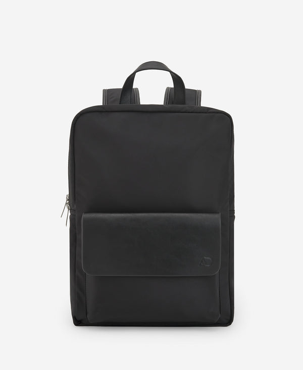Recycled Polyester Black Backpack