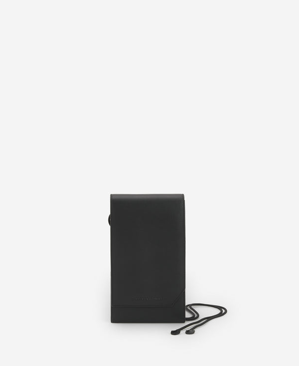 Black Leather Phone Holder