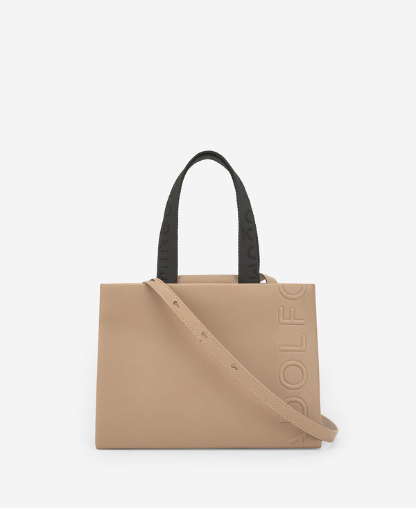 Medium Taupe Shopper Bag For Women