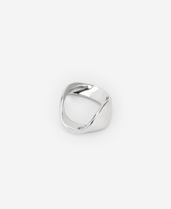 Silver Color Zinc Plated Ring Woman