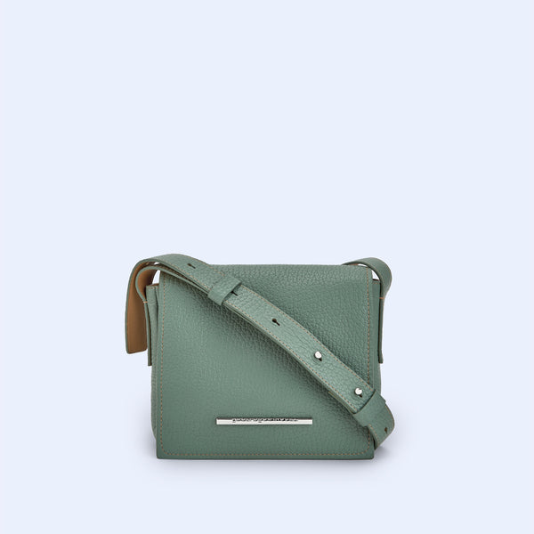 Green Leather Mini Shoulder Bag