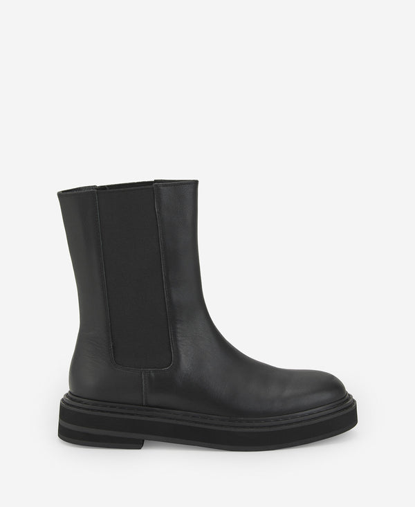 High-Top Chelsea Ankle Boots