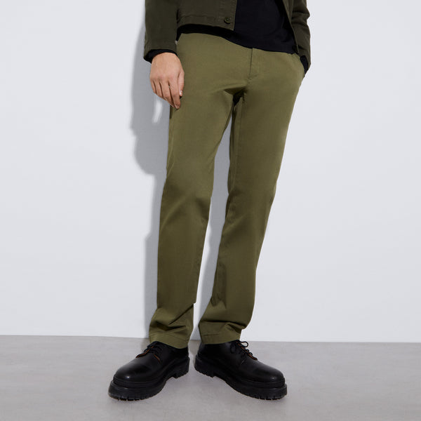 Dark Green Responsible Cotton Chino Pants