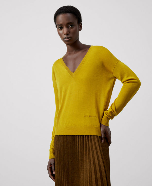 Mustard Merino Wool Sweater