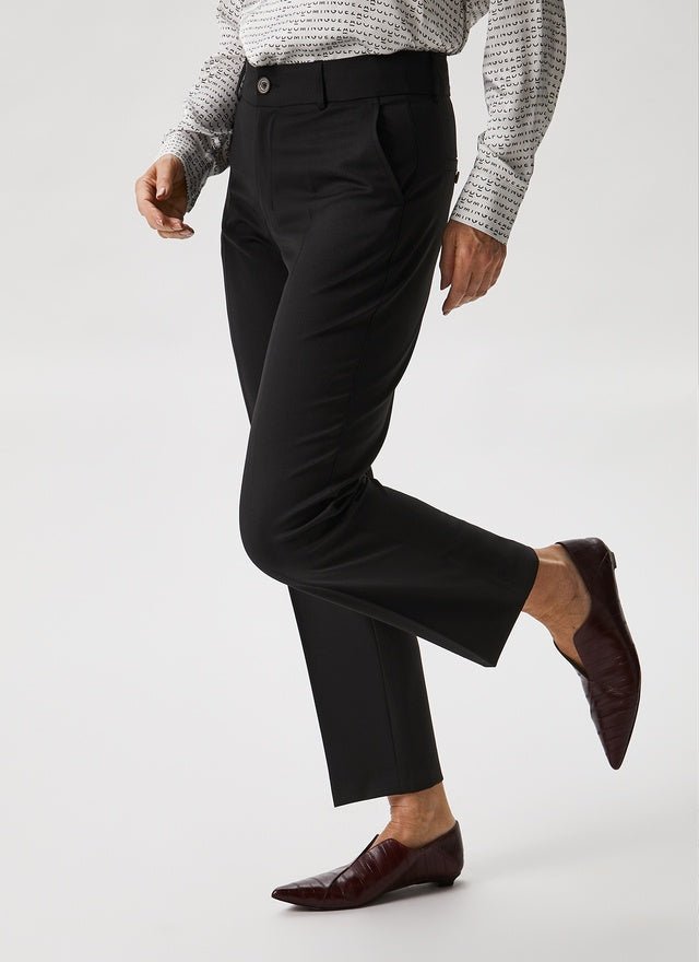 Women Trousers | Ankle-Length Stretch Trousers by Spanish designer Adolfo Dominguez