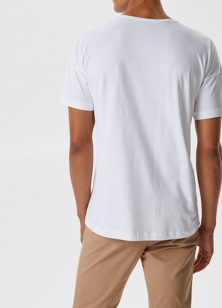 Men T-Shirt (Short Sleeve) | Basic Cotton T-Shirt With Crew Neck by Spanish designer Adolfo Dominguez