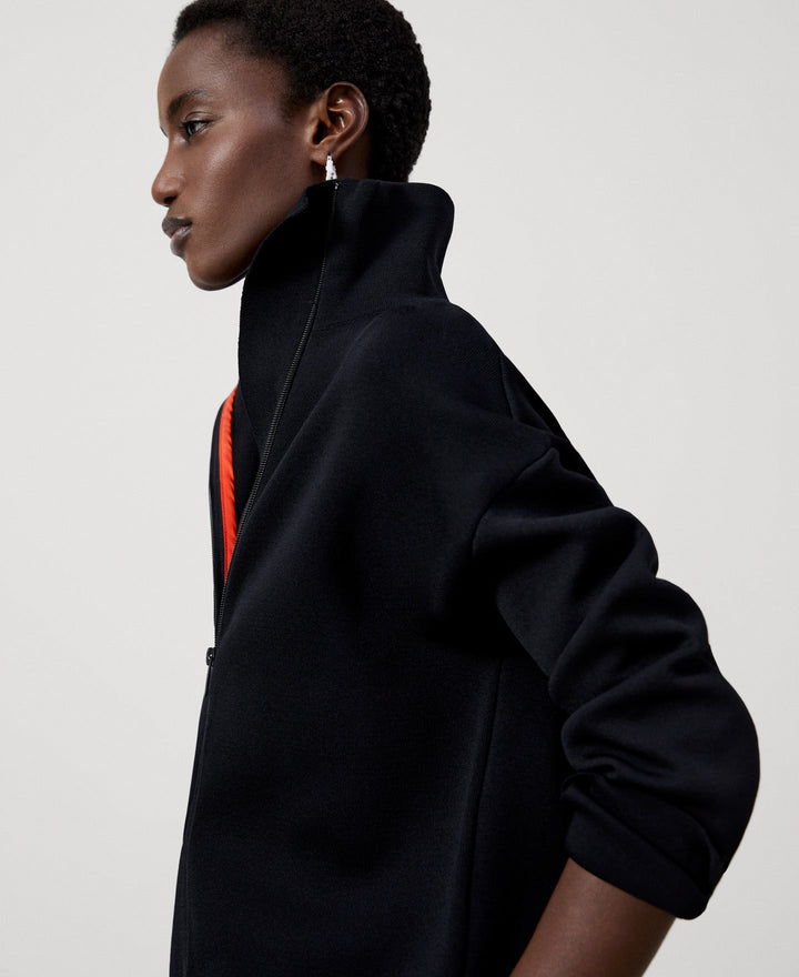 Women Knit Jacket | Black Knit Jacket by Spanish designer Adolfo Dominguez