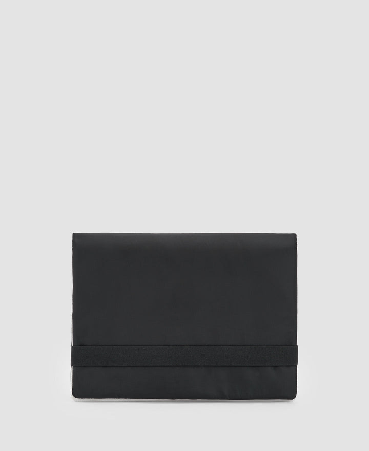 Men Wallet | Black Laptop Sleeve And Mobile Phone Holder by Spanish designer Adolfo Dominguez