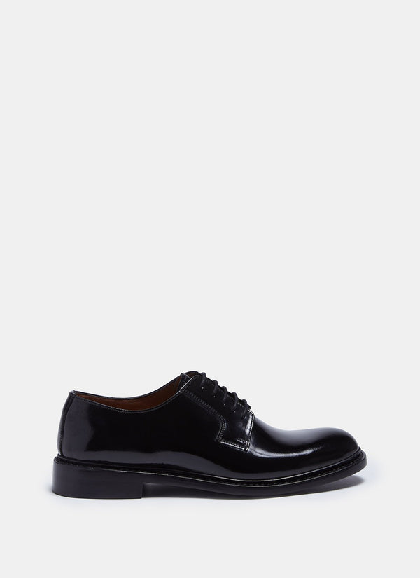 Men Shoes | Black Leather Lace-Up Bluchers by Spanish designer Adolfo Dominguez