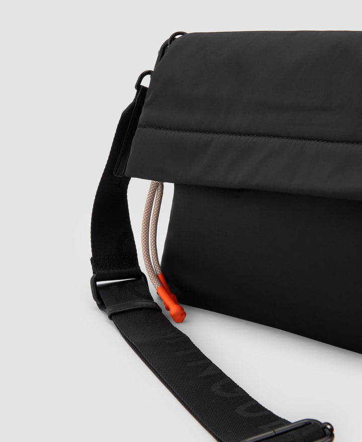 Women Bags | Black Medium Shoulder Bag by Spanish designer Adolfo Dominguez