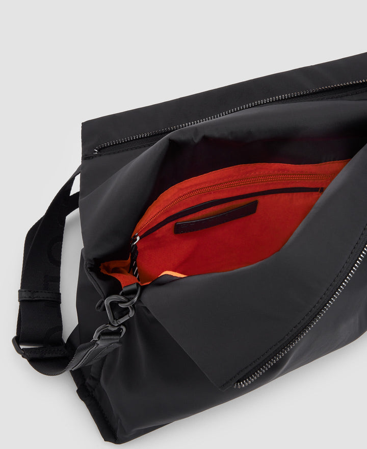 Women Bags | Black Medium Shoulder Bag by Spanish designer Adolfo Dominguez