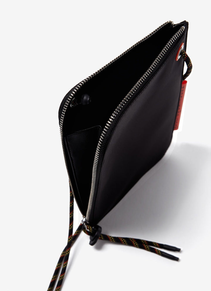 Women Wallet | Black Nylon Clutch Bag by Spanish designer Adolfo Dominguez