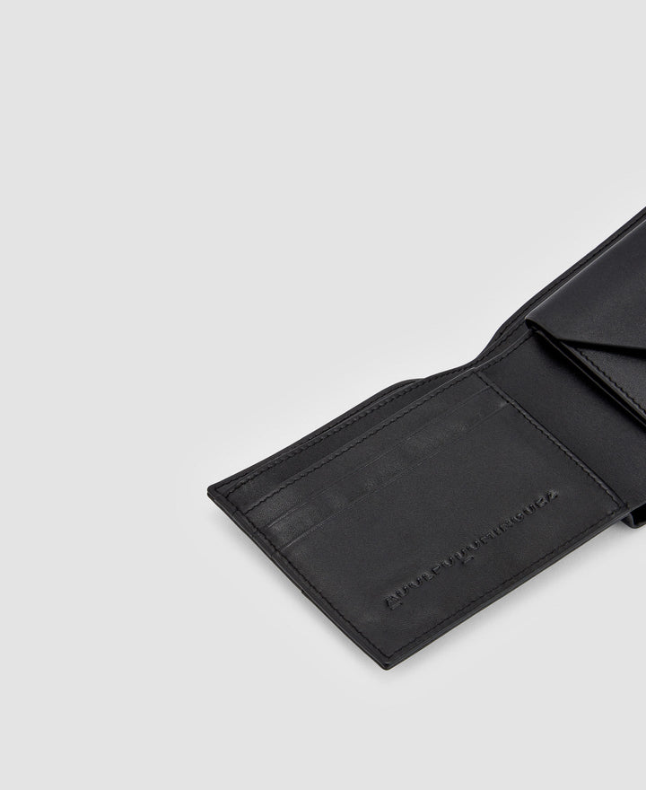Men Wallet | Black Responsible Leather Wallet by Spanish designer Adolfo Dominguez