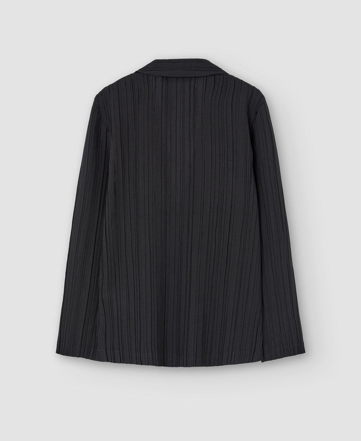 Women Unstructured Jacket | Black Unstructured Jacket by Spanish designer Adolfo Dominguez