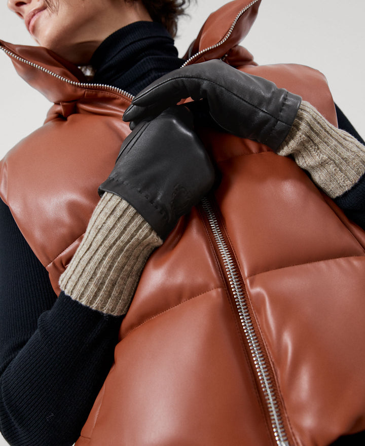 Women Gloves | Black Women Gloves by Spanish designer Adolfo Dominguez