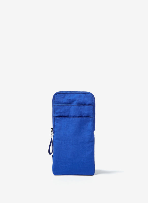 Men Bags | Blue Mallard Nylon Hanging Mobile Cover by Spanish designer Adolfo Dominguez