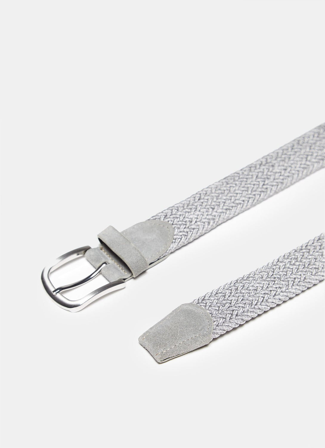 Men Belt | Braided Belt With Suede Detail by Spanish designer Adolfo Dominguez