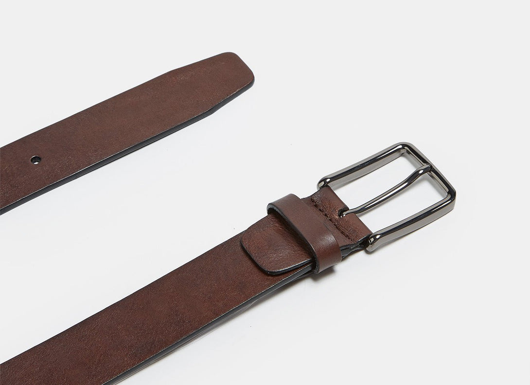 Men Belt | Classic Leather Belt by Spanish designer Adolfo Dominguez