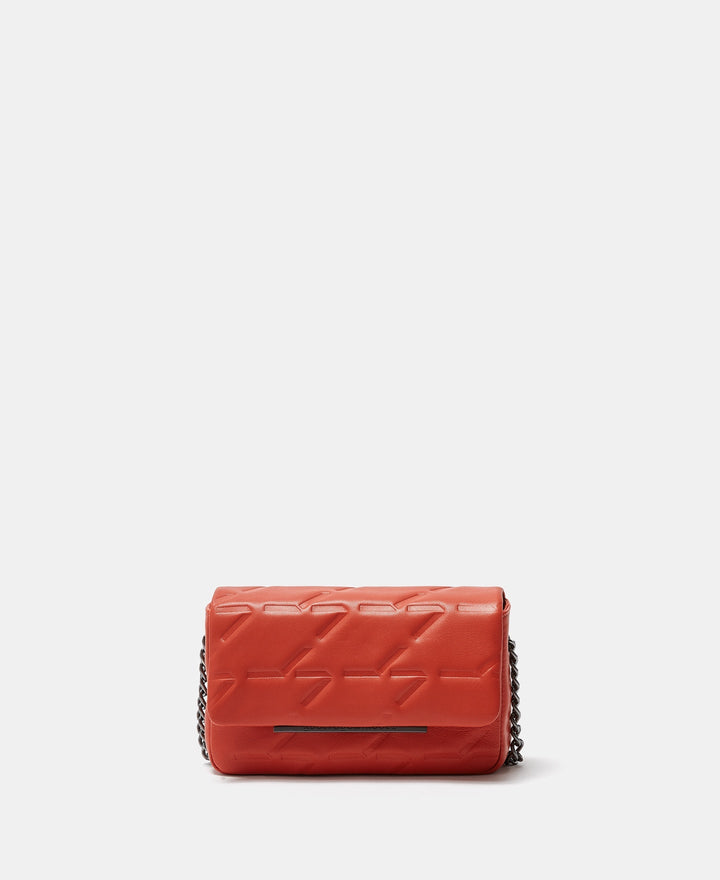 Women Leather Bag | Dark Orange Padded Nappa Leather Mini Shoulder Bag by Spanish designer Adolfo Dominguez