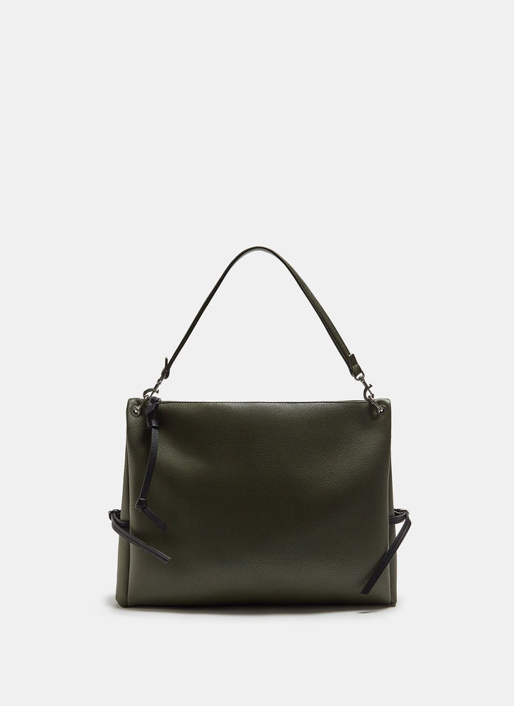 Women Bags | Green Hobo Bag With Personalised Puller by Spanish designer Adolfo Dominguez