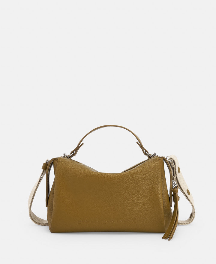 Women Bags | Green Recycled Material Medium Shoulder Bag by Spanish designer Adolfo Dominguez