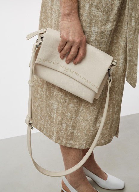 Women Bags | Grey Merino Wool Herringbone Scarf by Spanish designer Adolfo Dominguez