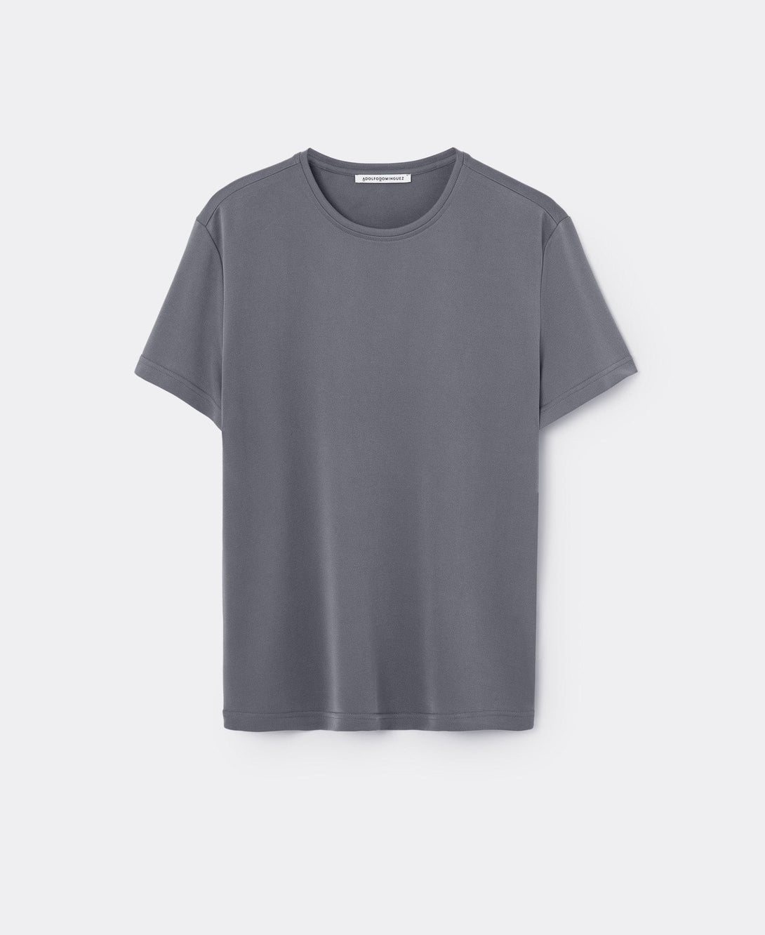 Men T-Shirt (Short Sleeve) | Grey Modal Crew Neck T-Shirt by Spanish designer Adolfo Dominguez