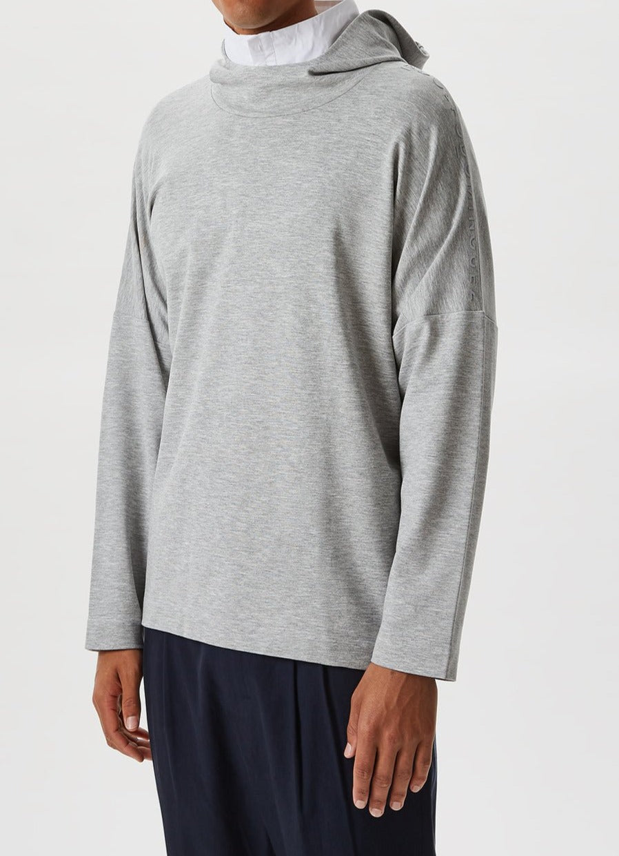 Men Jumper | Hooded Sweatshirt With Logo Sl by Spanish designer Adolfo Dominguez