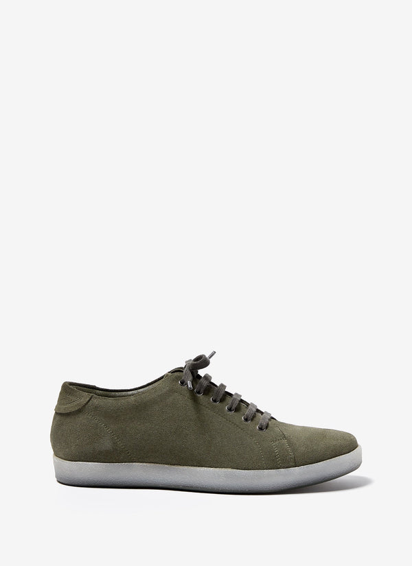 Men Shoes | Ike Green Suede Sneakers With Rubber Sole by Spanish designer Adolfo Dominguez