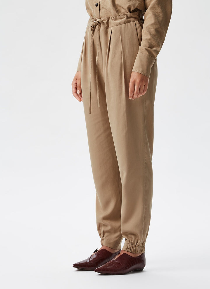Women Trousers | Lyocell Trousers With Elastic Waistband by Spanish designer Adolfo Dominguez