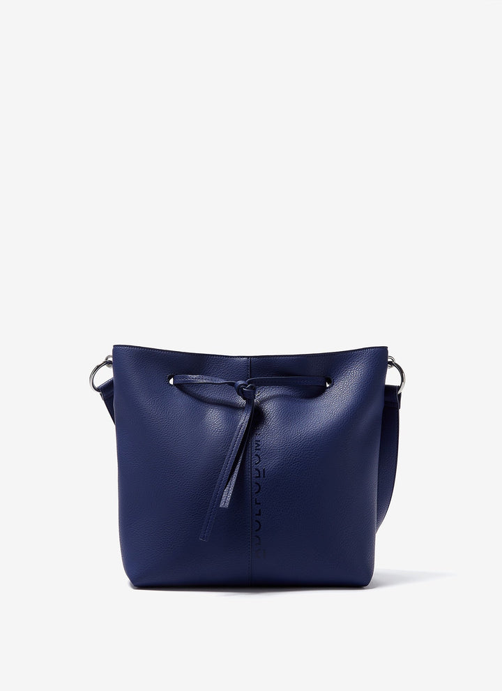 Women Bags | Matisse Blue Bucket Bag With Granulated Finish by Spanish designer Adolfo Dominguez