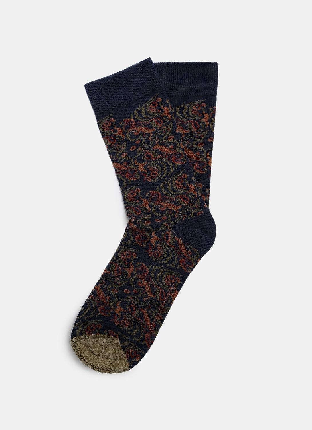 Men Socks | Multicolor Jacquard Low Cut Socks by Spanish designer Adolfo Dominguez