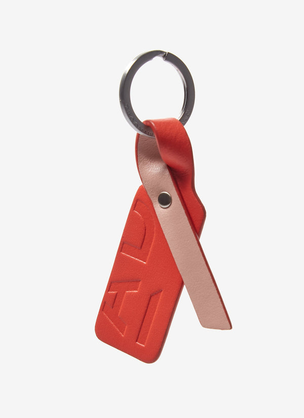 Women Key Ring | Multicolor Leather Keyring With Logo by Spanish designer Adolfo Dominguez