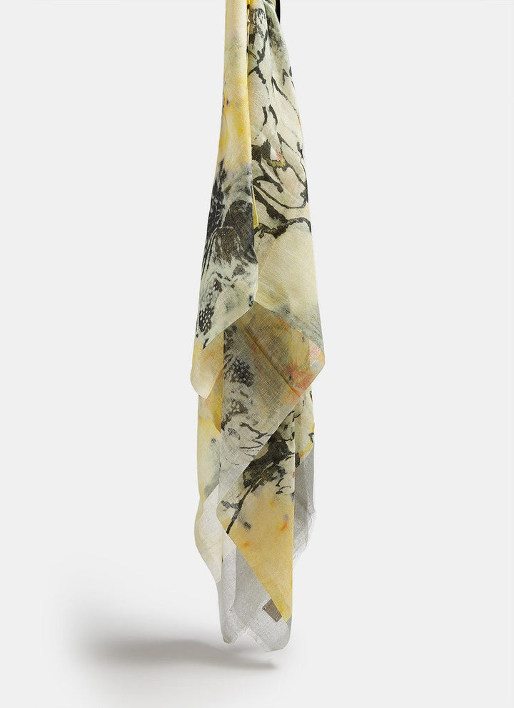 Women Shawl | Multicolor Modal And Scarf Foulard With Print by Spanish designer Adolfo Dominguez