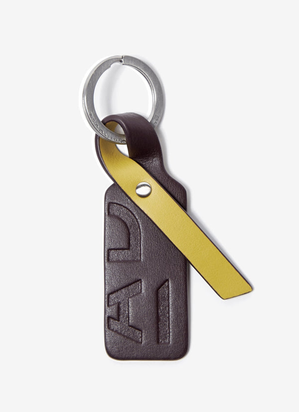 Women Key Ring | Multicolor2 Leather Keyring With Logo by Spanish designer Adolfo Dominguez