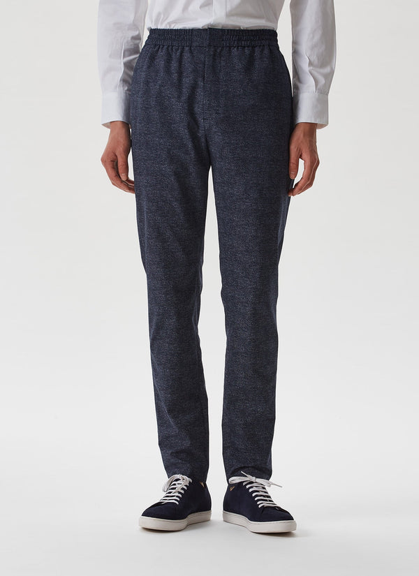 Men Trousers | Navy Blue Trousers by Spanish designer Adolfo Dominguez