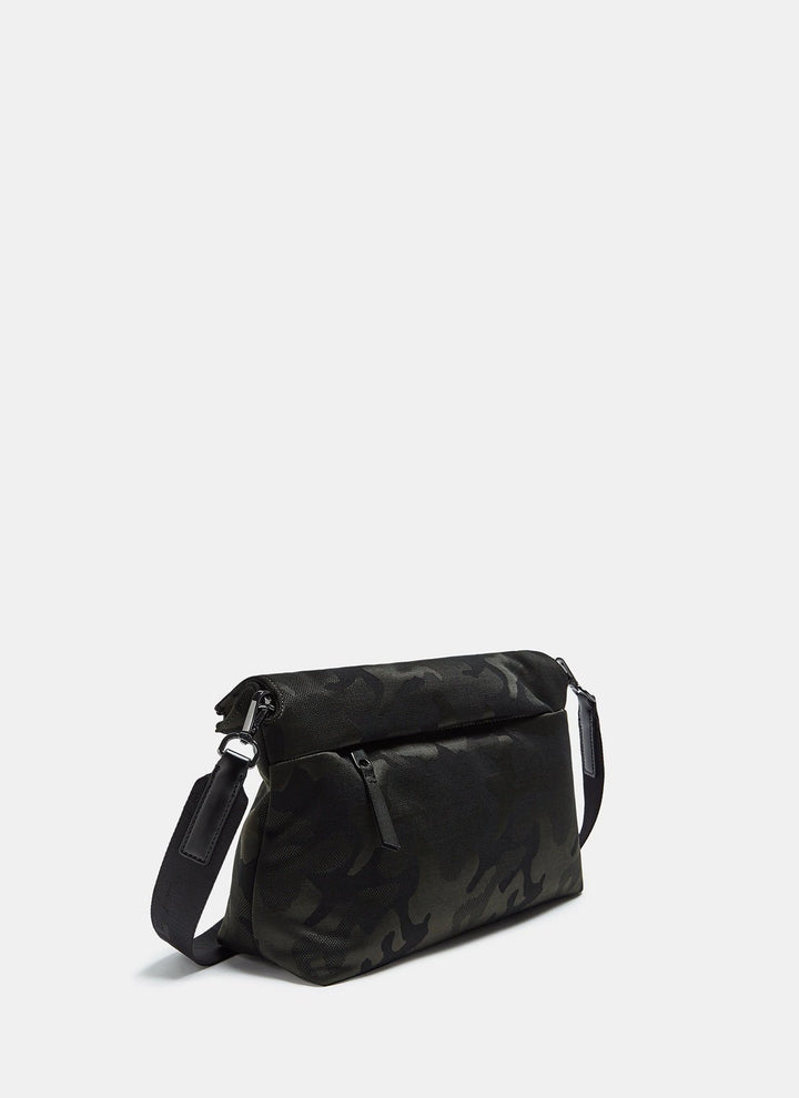Women Bags | Nylon Crossbody Bag With Camouflage P by Spanish designer Adolfo Dominguez