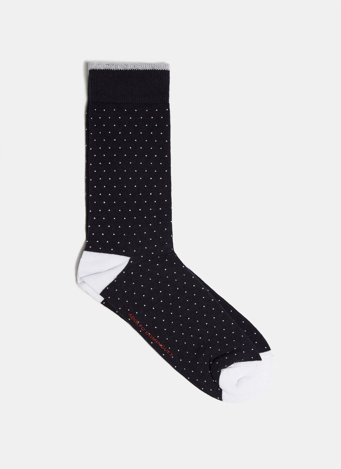 Men Socks | Pindot Print Sock by Spanish designer Adolfo Dominguez