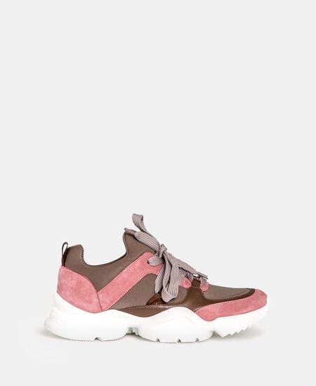 Women Shoes | Pink Combined Sneakers by Spanish designer Adolfo Dominguez