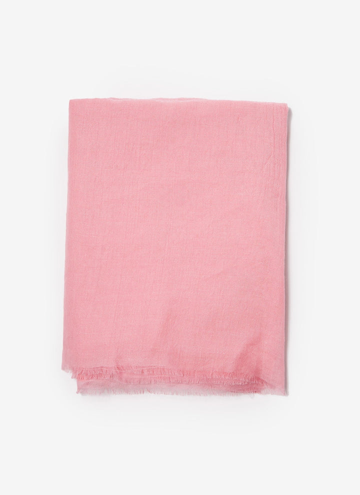 Women Shawl | Pink Modal And Cotton Scarf by Spanish designer Adolfo Dominguez