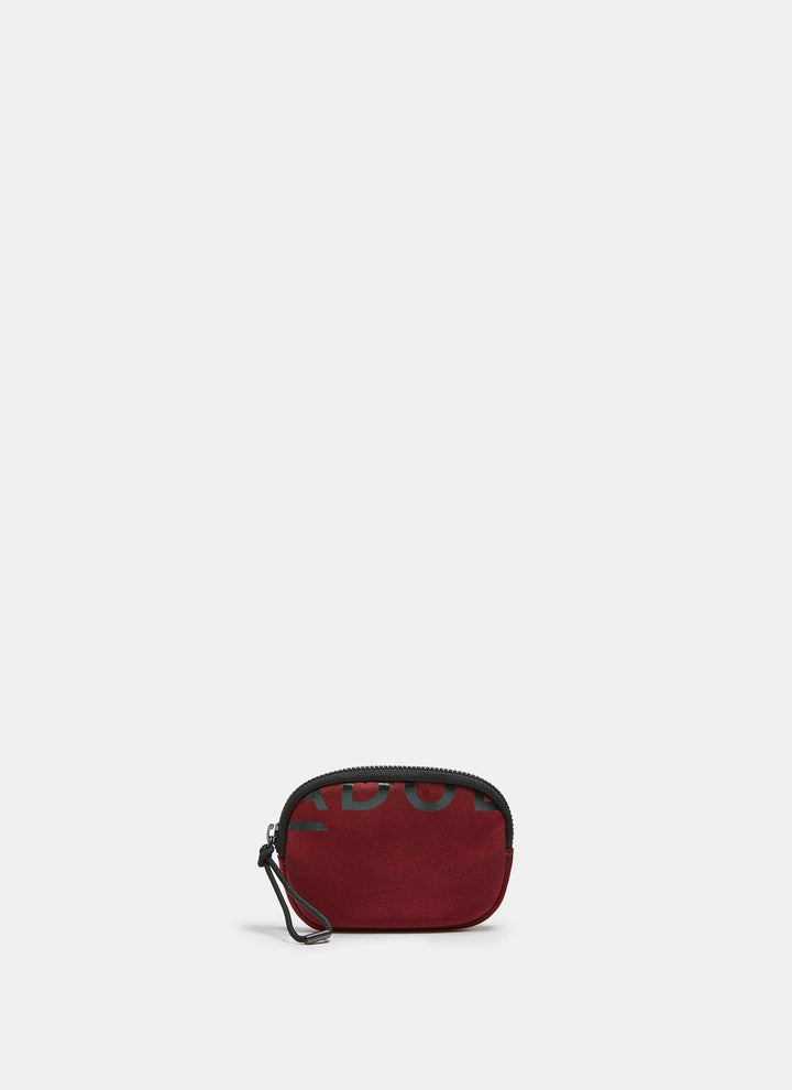 Women Wallet | Red Technical Nylon Coin Purse With Logo by Spanish designer Adolfo Dominguez