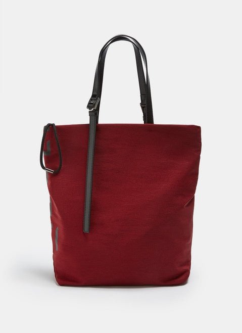 Women Bags | Red Technical Nylon Shopper With Logo by Spanish designer Adolfo Dominguez