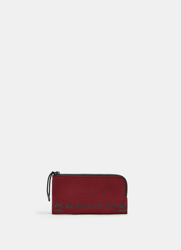 Women Wallet | Red Technical Nylon Wallet With Logo by Spanish designer Adolfo Dominguez