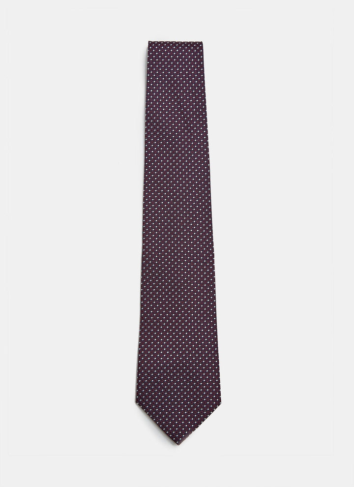 Men Tie | Silk Tie With Jacquard Design by Spanish designer Adolfo Dominguez