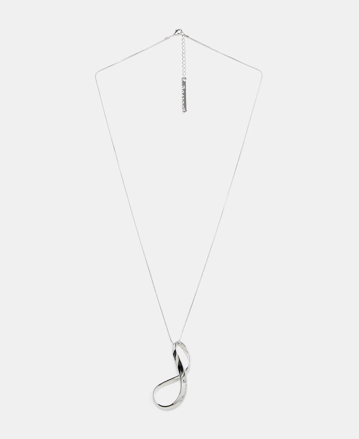 Women Necklace | Silver Infinity Symbol Pendant by Spanish designer Adolfo Dominguez