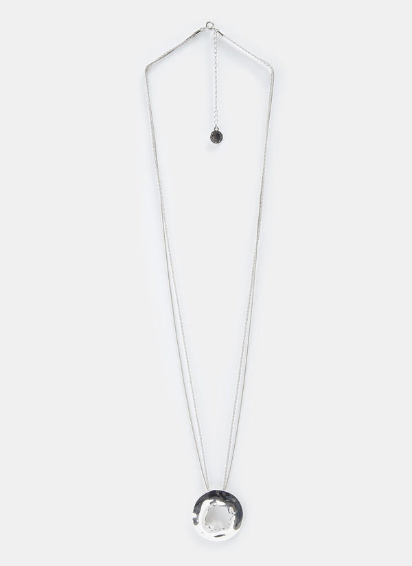 Women Accesories | Silver Necklace With Organic Lines by Spanish designer Adolfo Dominguez