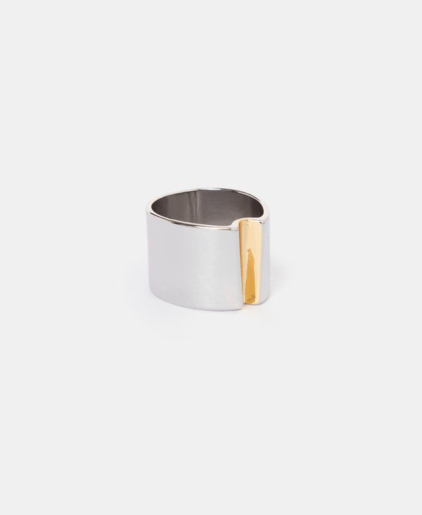 Women Ring | Silver Zinc Crack Ring by Spanish designer Adolfo Dominguez