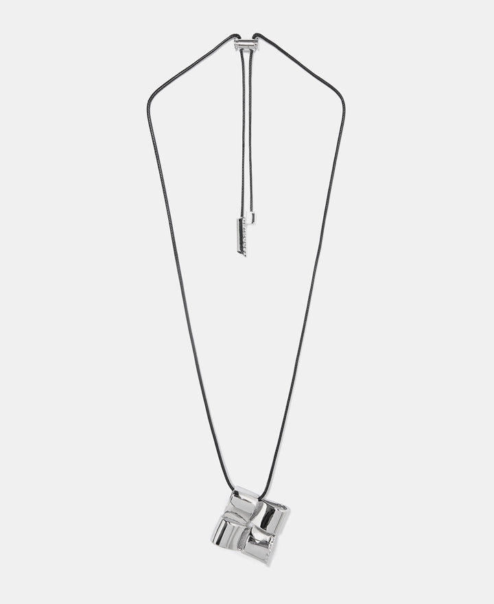 Women Necklace | Silver Zinc Knots Pendant by Spanish designer Adolfo Dominguez