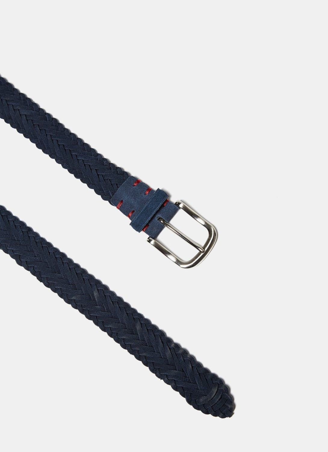 Men Belt | Suede Braided Belt by Spanish designer Adolfo Dominguez